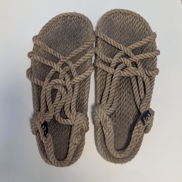 Nomadic State of Mind JC Rope Sandals Braided Boho Fisherman Core Rubber Sole 39 - Picture 6 of 7